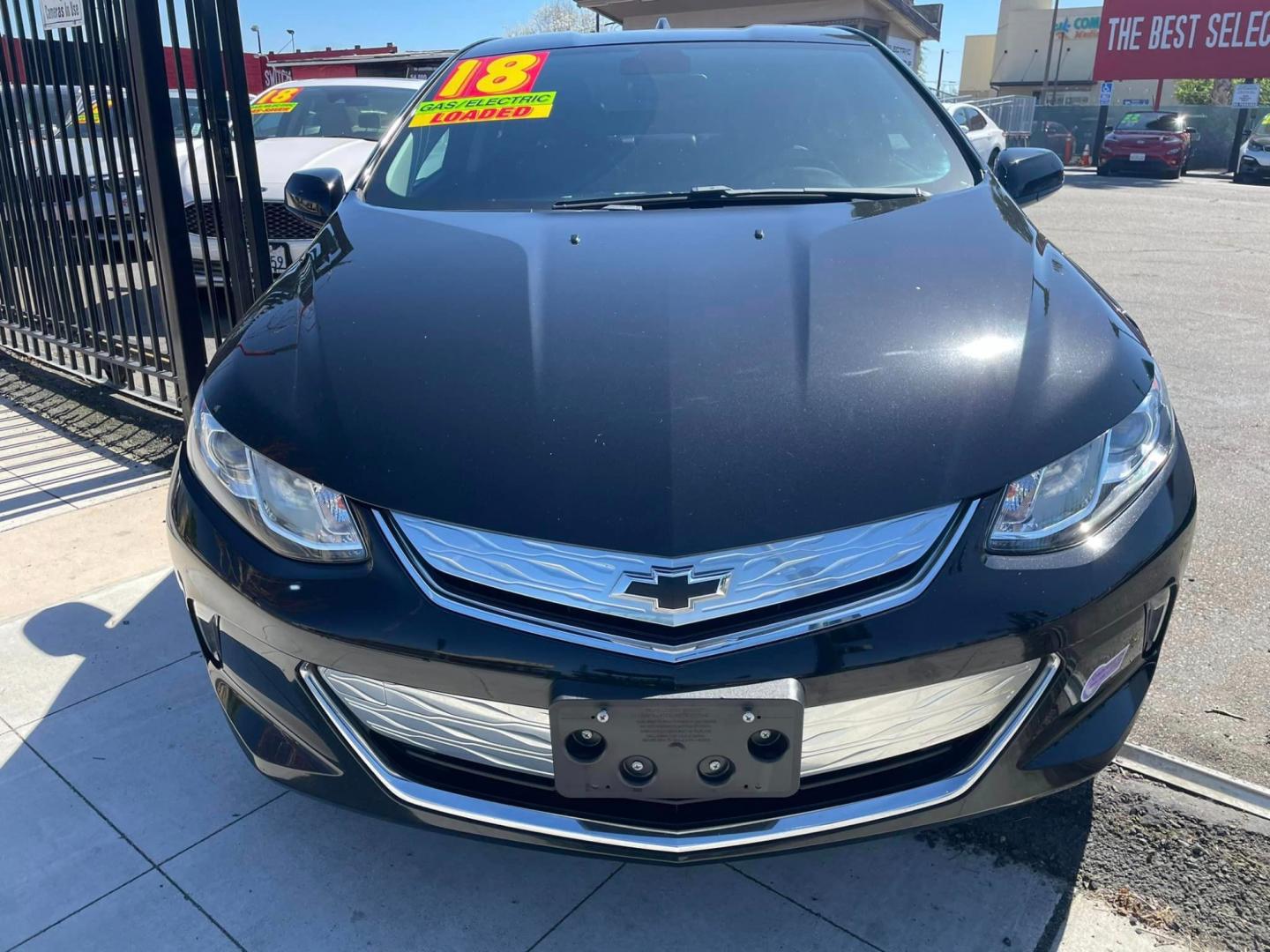 2018 BLACK /BLACK Chevrolet Volt LT (1G1RC6S55JU) with an 1.5L L4 DOHC 16V engine, CVT transmission, located at 744 E Miner Ave, Stockton, CA, 95202, (209) 944-5770, 37.956863, -121.282082 - Photo#2